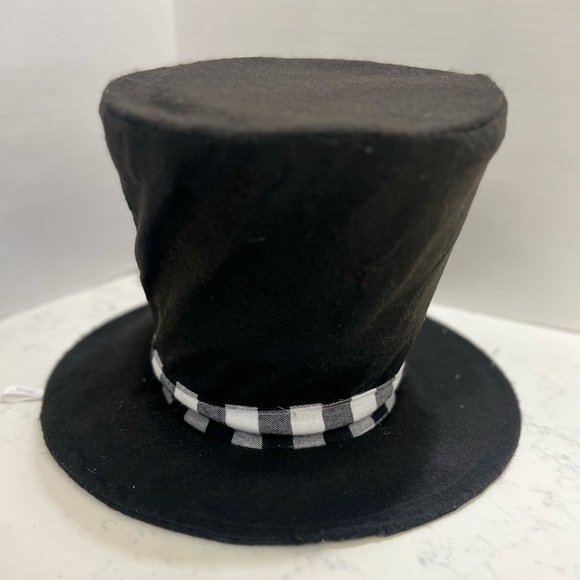 DECORATIVE HAT FOR CHRISTMAS TREE Elegant Black Decorative Hat - Picture 10 of 10